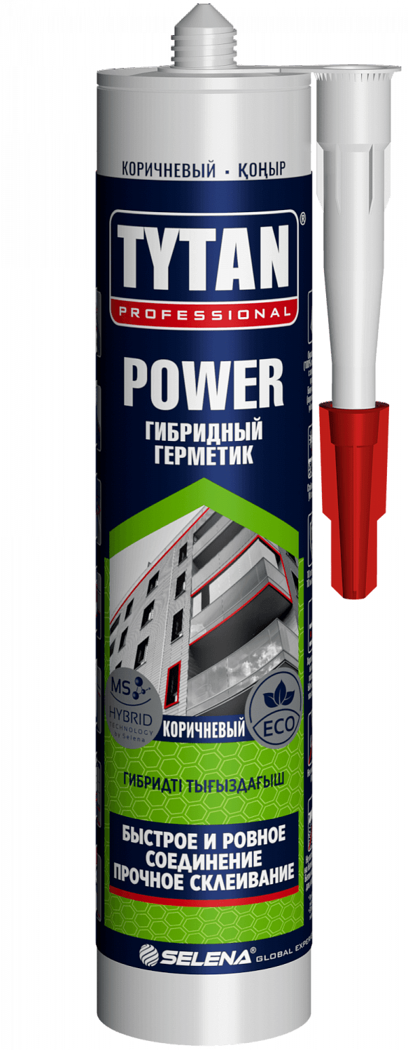 Tytan Professional POWER (гибридный герметик, коричневый) - 600 мл.