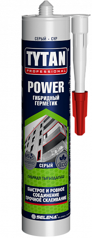 Tytan Professional POWER (гибридный герметик, серый) - 600 мл.