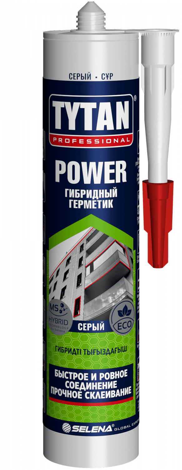 Tytan Professional POWER (гибридный герметик, серый) - 300 мл.